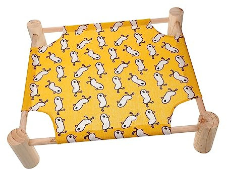 VILLFUL Katzenhängemattenbett Abnehmbares Erhöhtes Haustierbett Aus Robustem Material Waschbares Schlafbett Für Kleine Haustiere Feuchtigkeitsschutz Für Drinnen Und Draußen