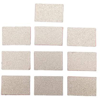 NOENNULL 10 Stcs Wischer PEI -Blatt, PEI -Platte Flexible Druckblatt für QIDI Plus 4 3D -Druckerblatt Druckbettplatte 25x16.4x0.8mm Peipulverschichtschicht Druckkopfreiniger
