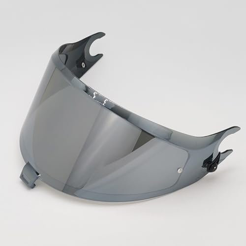 PUBIBD Visiera per Casco per Shark Spartan GT, Visiera Colorata Accessori per Casco da Moto Ricambio, Casco Parabrezza Moto Visiera Lente per Caschi da Moto,H Gray Silver
