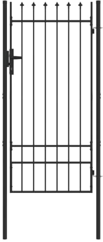 vidaXL Zauntor BOXTEL 103 x 250 cm Pulverbeschichteter Stahl Grau