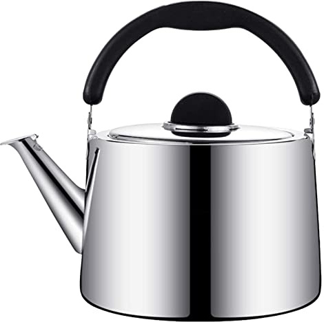 VGVSBG Whistling Kettle Kettle Stove Top Whistle Kettle Tea Kettle Stainless Steel for Stove Ergonomic Heat-Resistant Handle Silver Tea Kettle Kitchenaid Camping Kettle