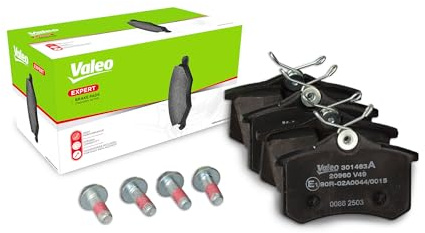 Valeo Juego de 4 Pastillas de Freno Expert 301463A, Eje Trasero
