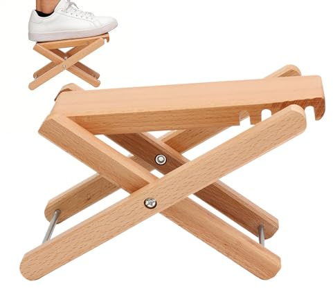 Dopsyesn Tabouret Pied En Bois Pour Guitare - Tabouret en Bois Réglable en Hauteur | Marche De Repos Pour Basse | Destiné Aux Adultes Joueurs Musicien Studio Scène Performance Pipa Basse