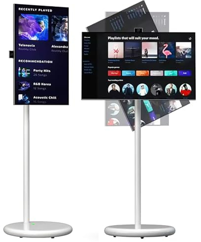 Portable Smart TV with Touch Screen, WiFi, Bluetooth, and Long Battery Life for Mobile Entertainment