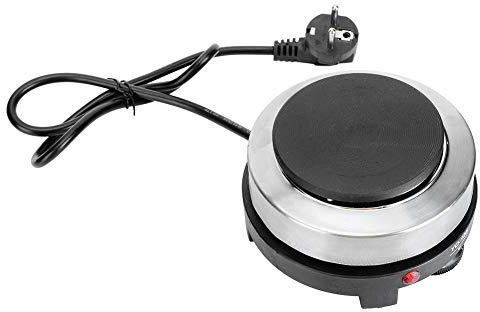 Asixxsix Mini Piastra Elettrica, Piastra Elettrica Moka Regolabile a 5 Marce, per Casa, Ufficio, Hotel, Campeggio, campers e Spazi Compatti
