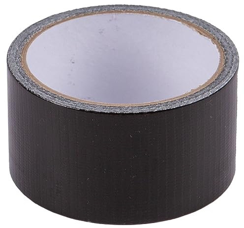 1x Black 10m x 48mm Heavy-Duty Duct Tape - Waterproof Strong Adhesive Outdoor Wide Repair Cloth Gaffer Tape - by Blackspur