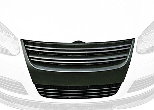AutoStyle GT-Look Grill ohne Markenemblem passgenau | kompatibel mit Volkswagen Golf V GTi/GT 2003-2008 + Jetta 2005-2010