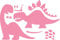 Marianne Design COL1400 Collectables Elines Dinosaurier - Stempel und Stanzschablone für die Kartengestaltung und Scrapbooking, Metal, rosa, 12 x 8,1 x 0,4 cm
