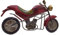 Crispe Metall Wand-Deko - Motorrad – 44 x 25cm - geprägte 3D Wanddekoration - Wandbild inkl. praktischer Wandbefestigung – dekorative Wandskulptur – für In- und Outdoor