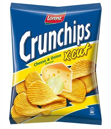 Lorenz Xcut Crunchips Cheese & Onion 85g Pack of 12