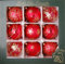 Krebs Glas Lauscha - Weihnachtsdekoration/Christbaumschmuck aus Glas - Satin-Glaskugelsortiment - Farbe: Rot - Inhalt: 9 Stück - Größe: ca. 10 cm