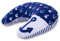 Amilian Stillkissen & Schwangerschaftskissen - Ideales Pregnancy Pillow für Schwangerschaft und Stillen - Stillkissen klein - Lagerungskissen - Seitenschläferkissen - Anker blau - MIT Stickerei