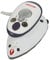 Gritzner 636 Mini Bügeleisen - 260-420 W, Antihaft Bügelsohle, Wassertank 40 ml, 110-240 V Netzspannung umschaltbar, mit/ohne Dampf, mit Beutel - Dampfbügeleisen, Reisebügeleisen