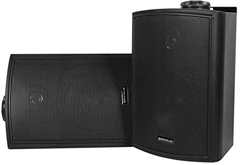 Rockville HP5S-8 BK 5.25 Black Rotating Home Theater Speaker (Pack of 2)