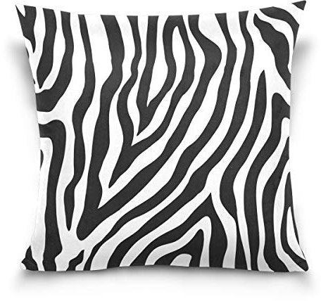 Linomo Kissenbezug 40x40 cm, Tier Zebra Druck Dekorative Kissenbezug Kissenhülle für Couch Sofa Bett Hause