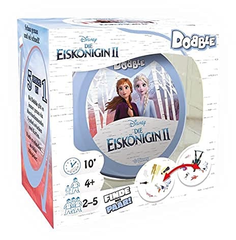 Zygomatic, Dobble Disney: Die Eiskönigin II, Kinderspiel, Kartenspiel, 2-8 Spieler, Ab 6+ Jahren, 15+ Minuten, Deutsch, Mehrfarbig, Bunt
