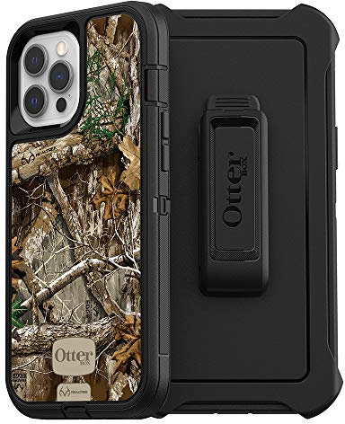 OtterBox Defender Series SCREENLESS Case Case for iPhone 12 Pro Max - Realtree Edge (Black/Realtree Edge Graphic)