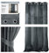 AmeliaHome Set Vorhang H 270 x B 140 cm mit Raffhalter 54 x 10 cm Velvet Optik Anthrazit 1 St. Ösenschal Samt Halbverdunkelungsvorhang Fensterdekoration Dekoschal Dekorvorhang