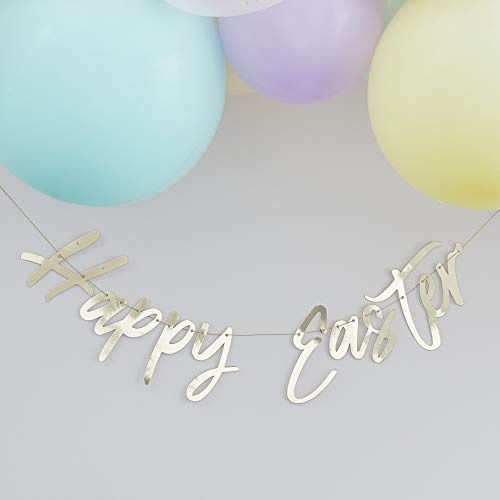 Ginger Ray Happy Easter Hanging Bunting Banner-Dekoration, 1 Stück