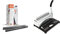 Peach PB422-02 Plastikbinderücken DIN A4, 22 mm, 210 Blatt, 50 Stück, schwarz & Amazon Basics - Bindegerät
