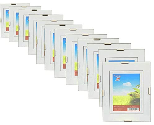 Pack de 12 marcos clip, medidas de 10 x 15 cm, con metacrilato, ideal para el hogar o para trabajo, marco de fotos, decoración, marco de plástico, cuadro casa, marco con pinzas (12uds / 10 x 15 cm)