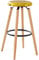 SoBuy FST89-G Design Barhocker mit Fußstütze Barstuhl Tresenhocker Hochhocker Frühstücksstuhl Beine aus Buche Golden Sitzhöhe: 73cm