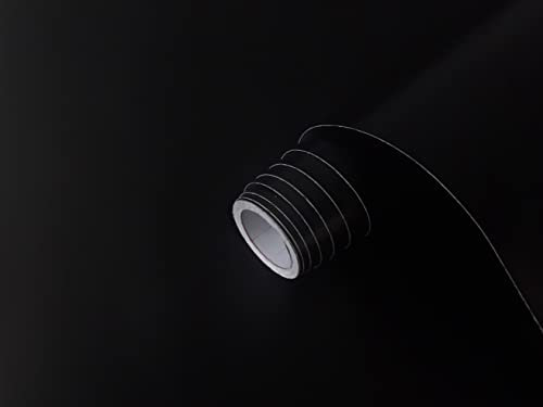 Dimex Klebefolie Uni MATT SCHWARZ Möbelfolie Dekofolie - Türfolie Küchenfolie Schrankfolie Tischfolie | 90 cm x 1 m