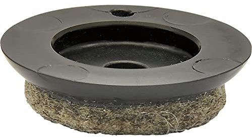 Wagner QuickClick Einsatz Möbelgleiter Ultrasoft zum Aufdrücken ø 25mm, schwarz, 4 Stück