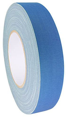 KLEBESHOP24 Premium Gewebeband matt zum Bündeln und Abkleben, starke Soforthaftung, wiederablösbar, blau 30 mm x 50 m