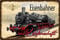 Deko Blechschild 20x30cm Eisenbahner aus Leidenschaft