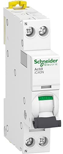 Schneider Electric A9P44606 IC40N 1P+N B 6A 60, Weiß, 85 mm Höhe, 18 mm Breite, 74 mm Tiefe