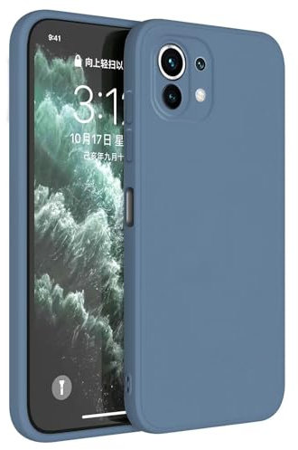 Topme Handyhülle Hülle Fur Xiaomi MI 11 Lite / 11 Lite 5G / 11 Lite 5G NE (6.55 Inches) Case Schutzhülle, Hautschutz Aus TPU Silikonhülle - Lavendelgrau