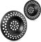 Colador para desagüe de Acero Inoxidable, 2 Piezas, Ø 70 mm Exterior, 42 mm Interior, sobresale 9,5 mm en el Fregadero, en Negro Colador para desagüe para Fregadero de Cocina, Lavabo, Plato de Ducha