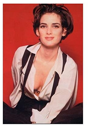 EFEZAC Winona Ryder Poster 10 Leinwand-Poster, Wandkunst, Dekoration, Bild für Wohnzimmer, Schlafzimmer, Dekoration, Rahmen-Stil, 30 x 45 cm