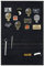 Yzpacc Tactical Patch Display Board Military Patch Holder Panel Foldable Patch Holder Panel Hanging Organizer mit mehreren Pocket für militärische Armee