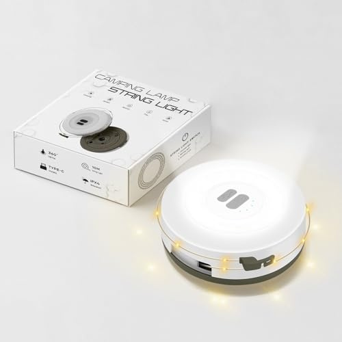 Civikyle 10m LED catena luminosa interno esterno lampada da campeggio ricaricabile impermeabile per tenda festa festival decorazioni luci albero di Natale