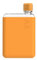 memobottle Paquete A6 (mandarina) – 375 ml – Botella, funda de silicona y tapa | Botella de agua compacta para bolsas y bolsillos pequeños | Tritan sin BPA | Moderna, minimalista | Para gimnasio y