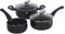 BLAUMANN 5Pc Set Cookware Induction Pot Pan Saucepan Casserole Soft Touch Handle (Aquamarine)