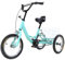 HauTour 14 Zoll Kinder Fahrrad Dreiräder,3 Räder 1 Gang-Fahrrad Dreiräder mit Einkaufskorb Dreirad Fahrrad Cruise Fahrrad Verstellbarer Lenker&Sattel für Kinder 5-6 Jahre alt