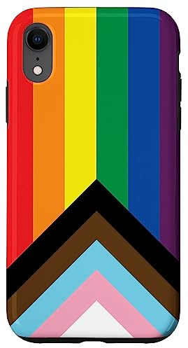 LGBTQ+ Progress Pride Flag Case for iPhone XR