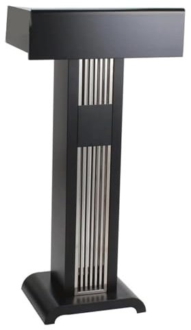 Präsentationspodium aus Holz, Stehpodium, Stehpult, robuster Ständer, Edelstahl, Kirchenkanzellen für Konferenzreden, Auditorium-Lautsprecher, politische Wahlen