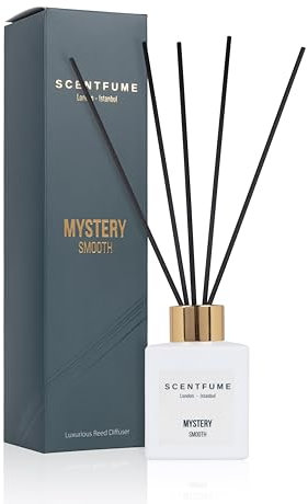 Scentfume® Raumdüfte | 110 ml | Diffusor mit Stäbchen, angenehmer Raumduft mit | Bergamotte - Zeder - Ylang Ylang - Patschuli | Lang anhaltender Duft für jedes Zimmer, für eine frische Atmosphäre