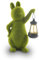 Tuzsocr Solar Kaninchen Gartenfiguren mit Solar Laterne, Kaninchenstatuen für den Außenbereich, Wetterfeste Gartenstatuen, Hase Deko für Rasen, Hof, Terrasse, Fensterbank, Veranda, Balkon (Stil 2)