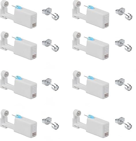 Ohrlochstechpistole Kit mit Ohrloch Stecher Set - Piercing Stechen für Anfänger, Mädchen, Frauen und Männer