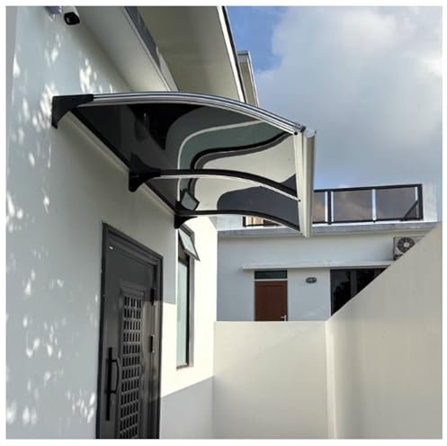 Outdoor Polycarbonate Front Door Canopy Awning Transparent Panel UV Resistant Good Lighting Effect (39 x 39in)