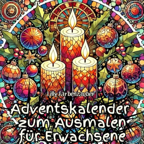 Adventskalender zum Ausmalen für Erwachsene