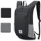 10L Faltbarer Rucksack Ultraleicht, Wasserdichter Rucksack Klein, Tagesrucksack für Wandern, Reisen und Städtetrips, Wasserfest Daypack (Schwarz)