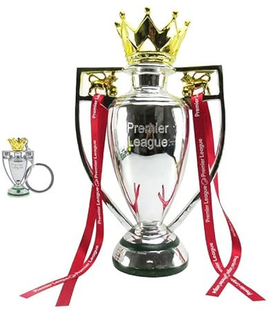 LNGODEHO Silberne Pokal mit Schlüsselanhänger für Fans, Sammlerstücke, Souvenir, Heimdekoration, Ornament (16 cm)