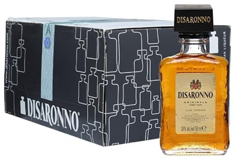 Amaretto Disaronno Liquore, Confezione da 20 Mignon da 50 ml, 28% vol.