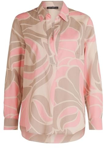 Betty Barclay Damen Longbluse Langarm 46, Nature/Rosé